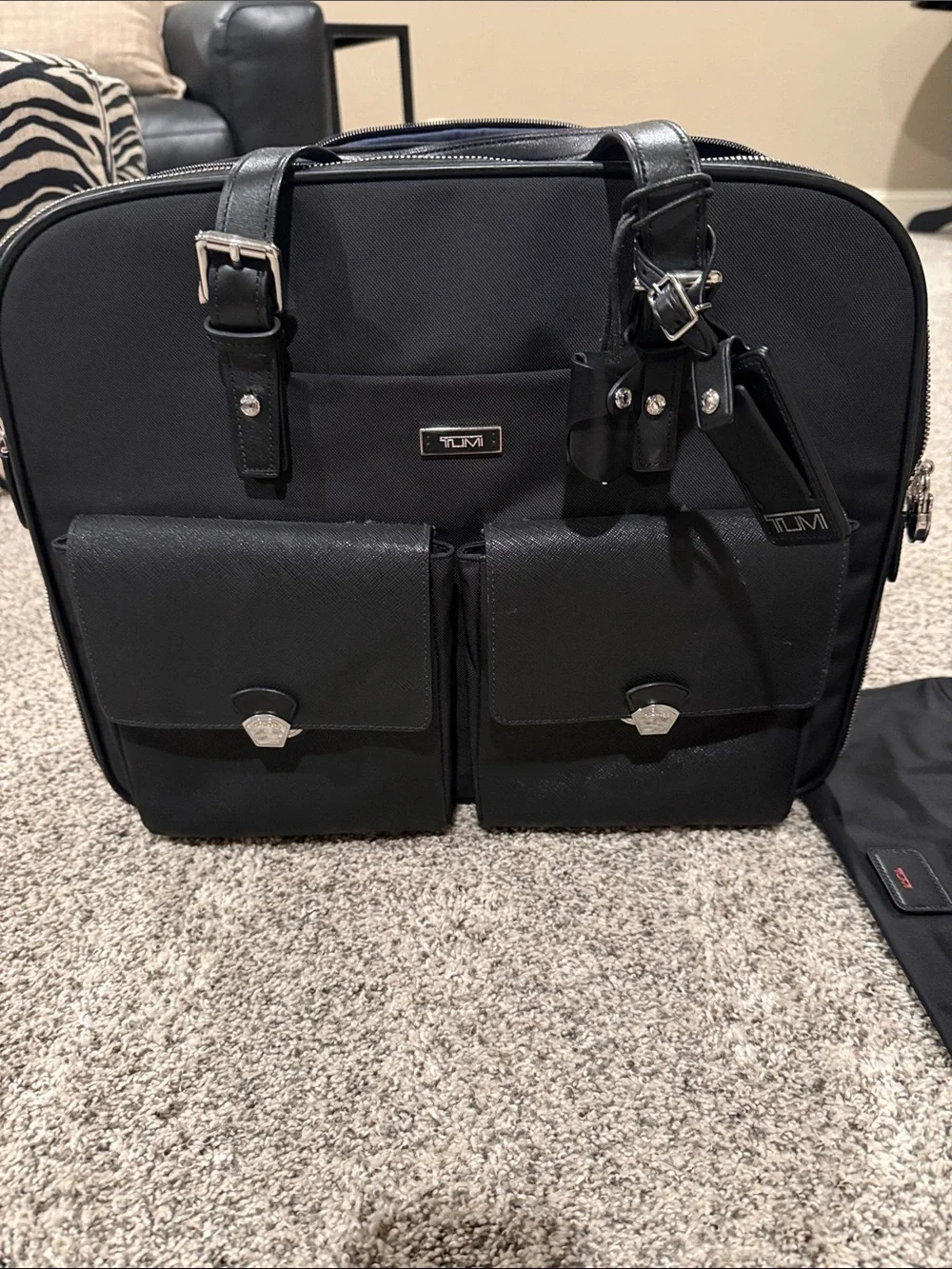 Tumi carry on bag Carried on one time